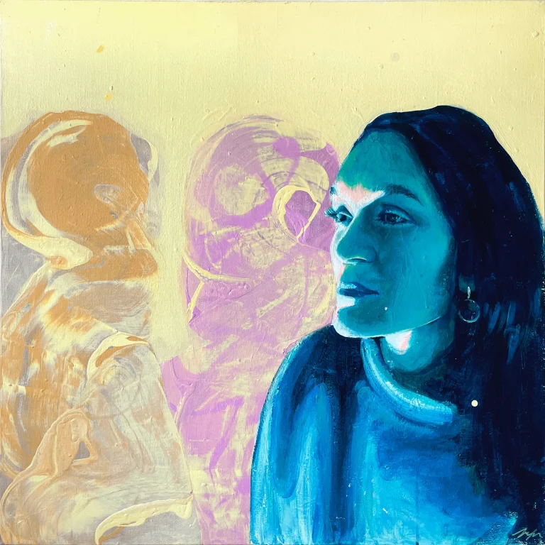 Mountains T - Acrylic painting by Isabelle de Brito