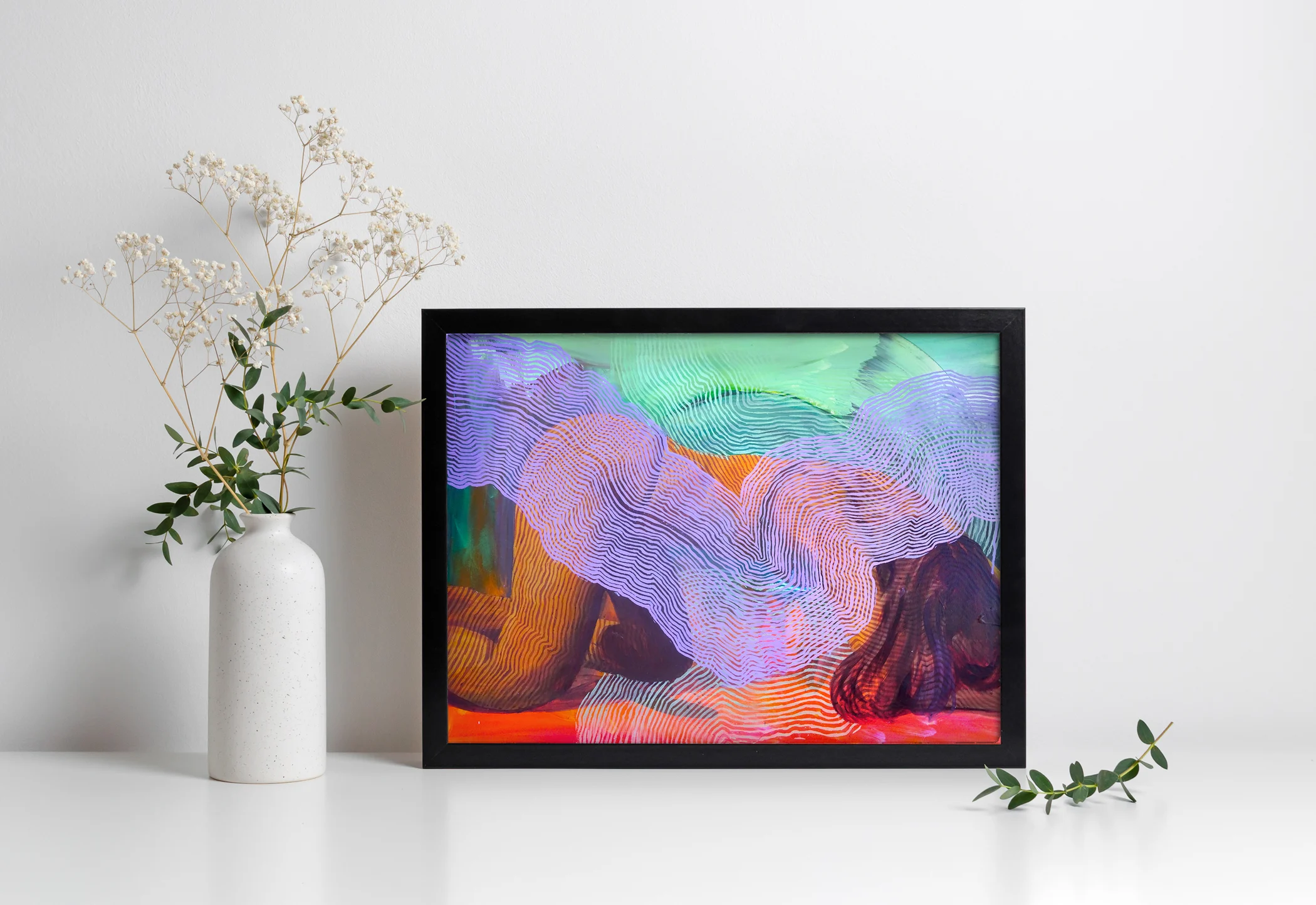 a3 fine art in frame